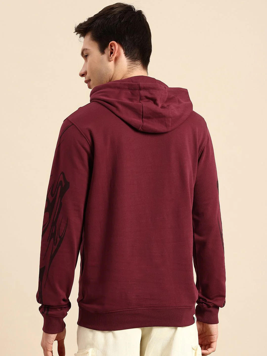 Being Human Pure Cotton Brad Logo Printed Hooded Sweatshirt - Image 5