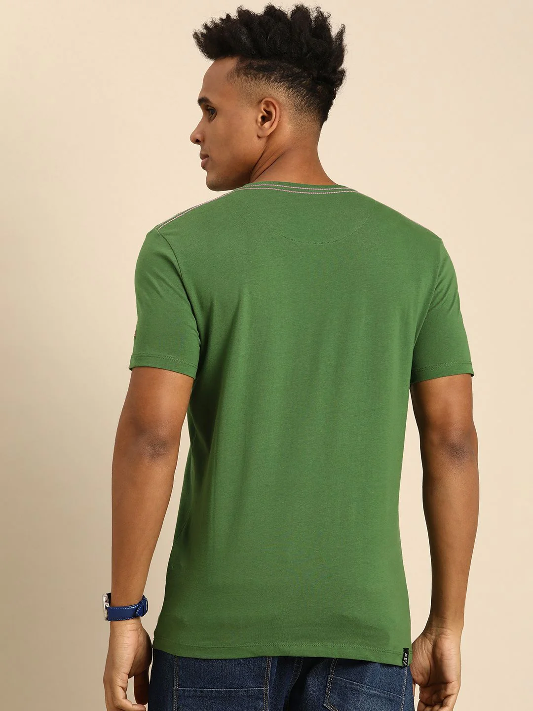 Being Human Pure Cotton Brand Logo Printed Casual T-shirt - Image 5