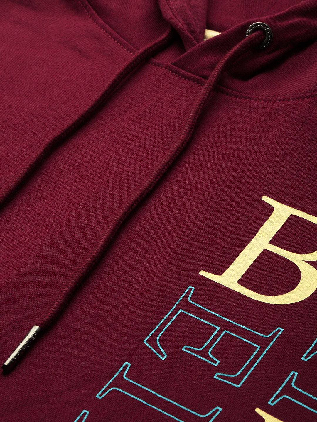 Being Human Pure Cotton Brand Logo Printed Hooded Pullover Sweatshirt - Image 2