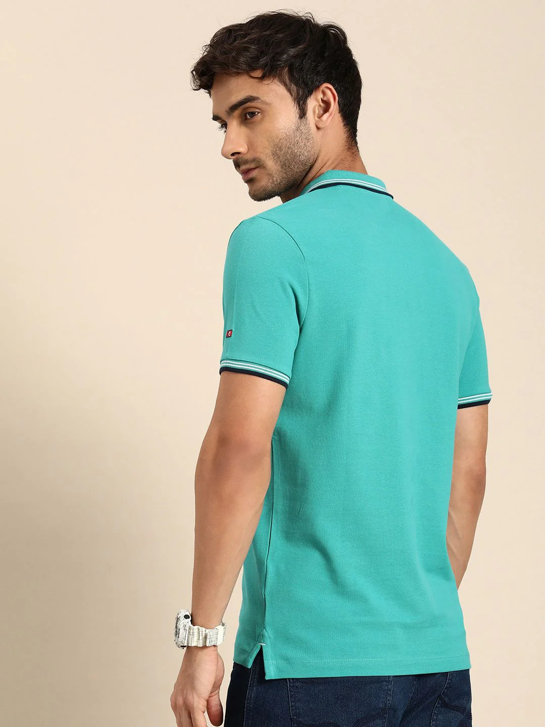 Being Human Pure Cotton Polo Collar Casual T-shirt - Image 5