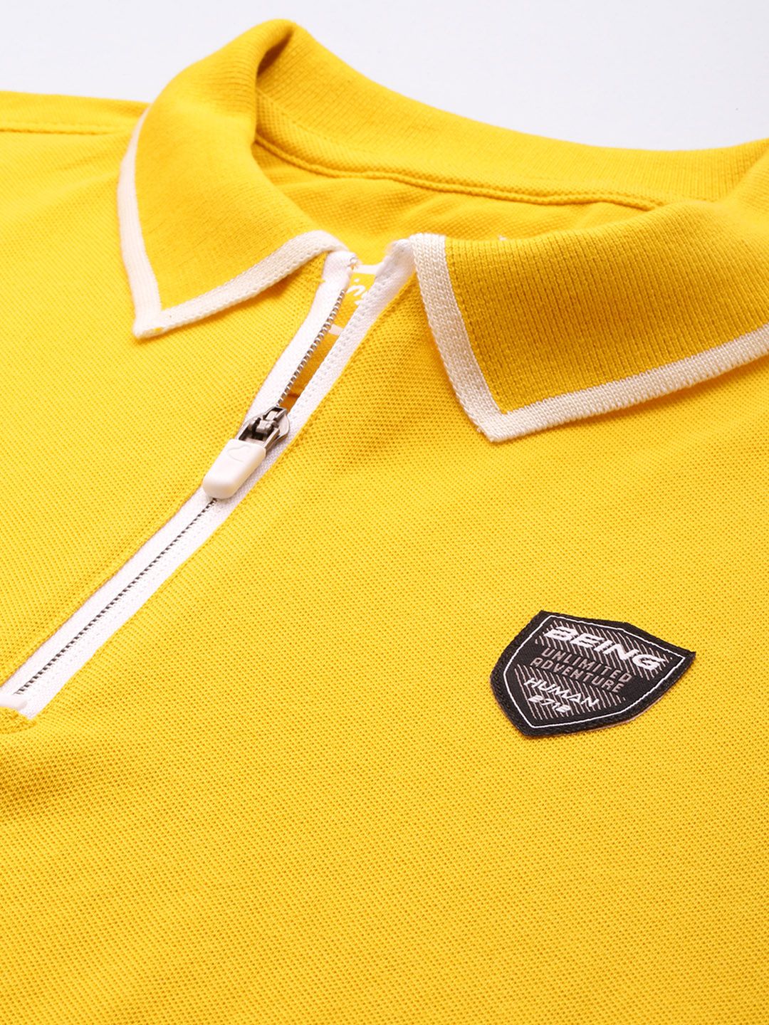 Being Human Pure Cotton Polo Collar Casual T-shirt - Image 2