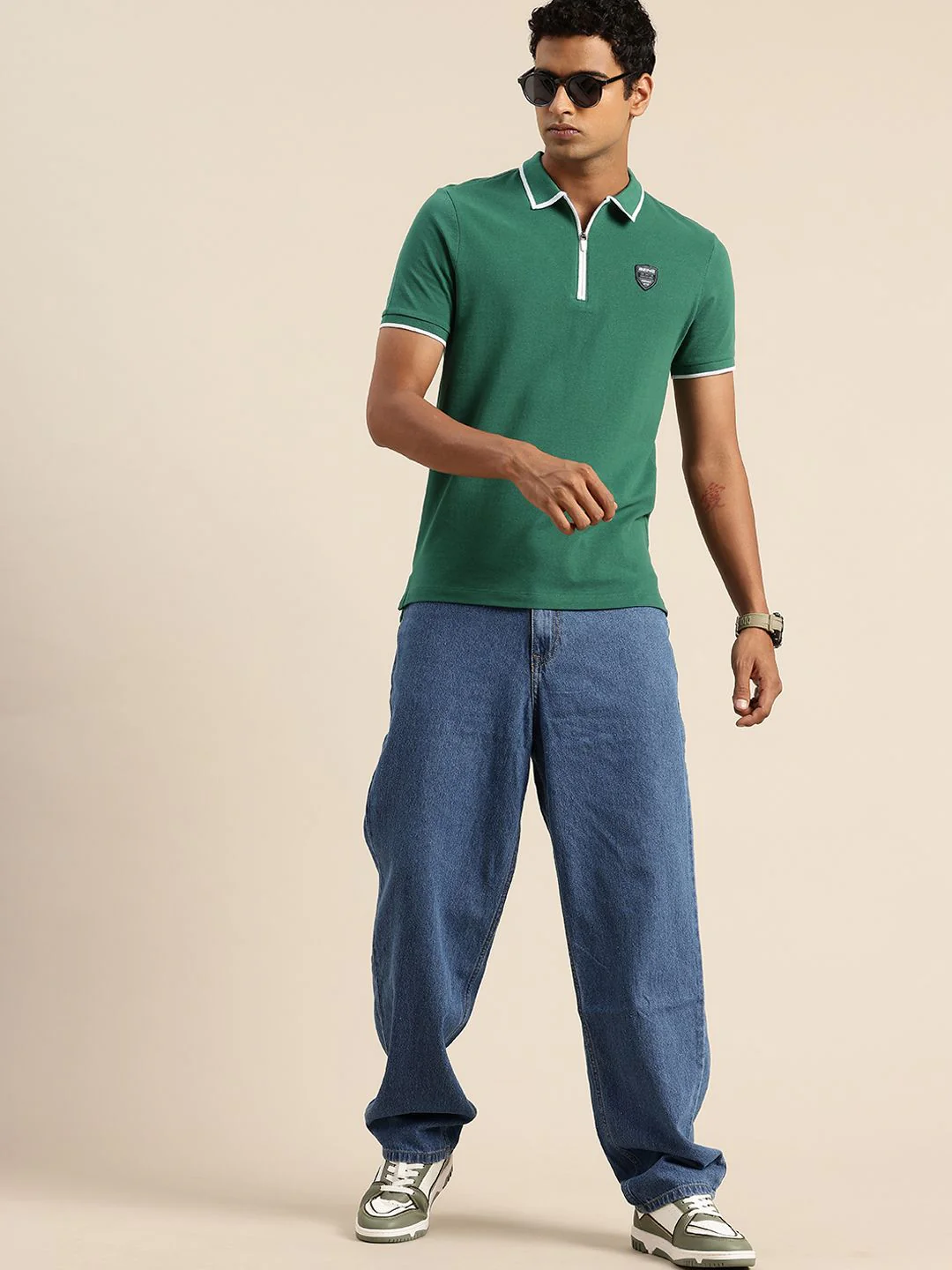Being Human Pure Cotton Polo Collar Casual T-shirt - Image 4