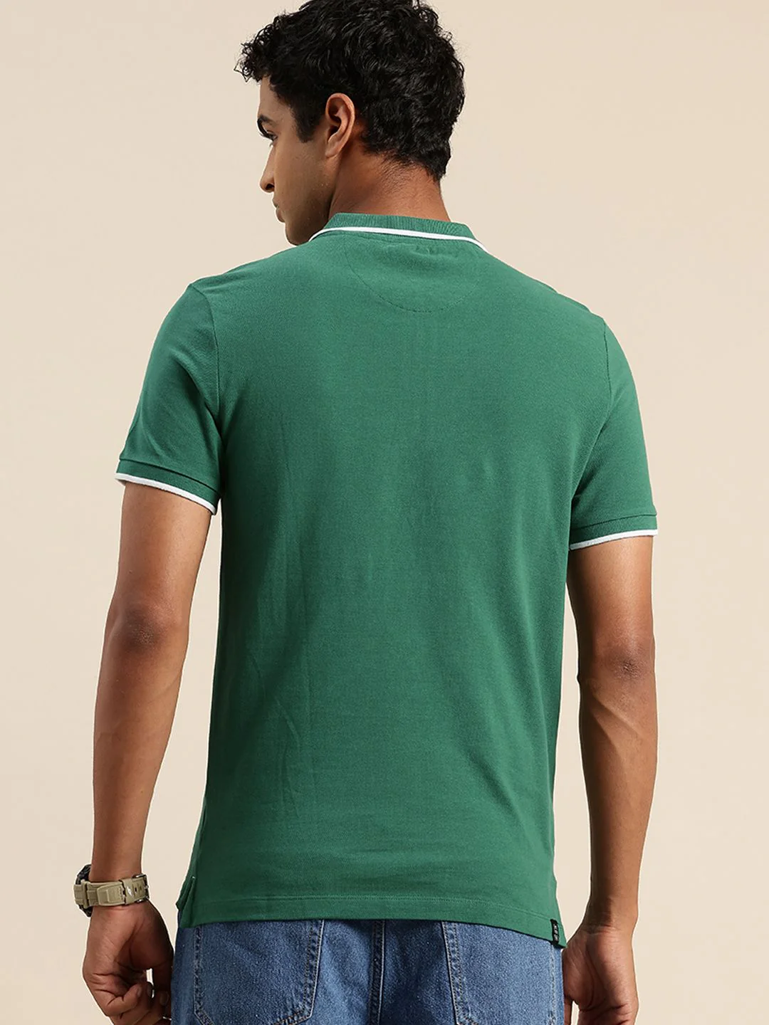 Being Human Pure Cotton Polo Collar Casual T-shirt - Image 5