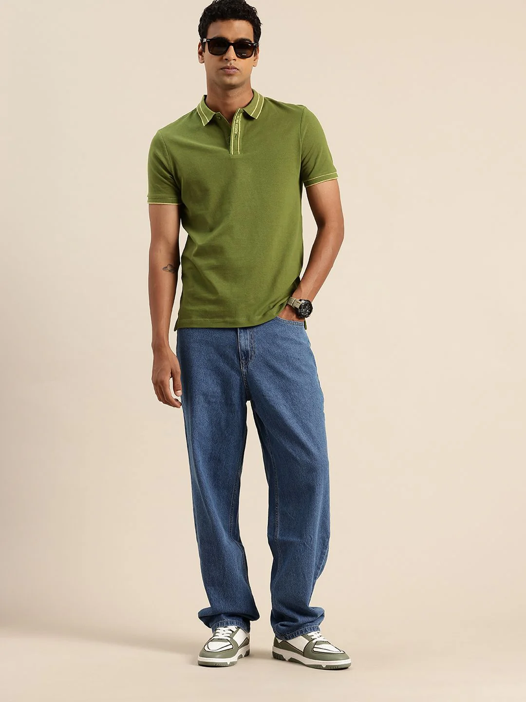 Being Human Pure Cotton Polo Collar Casual T-shirt - Image 4