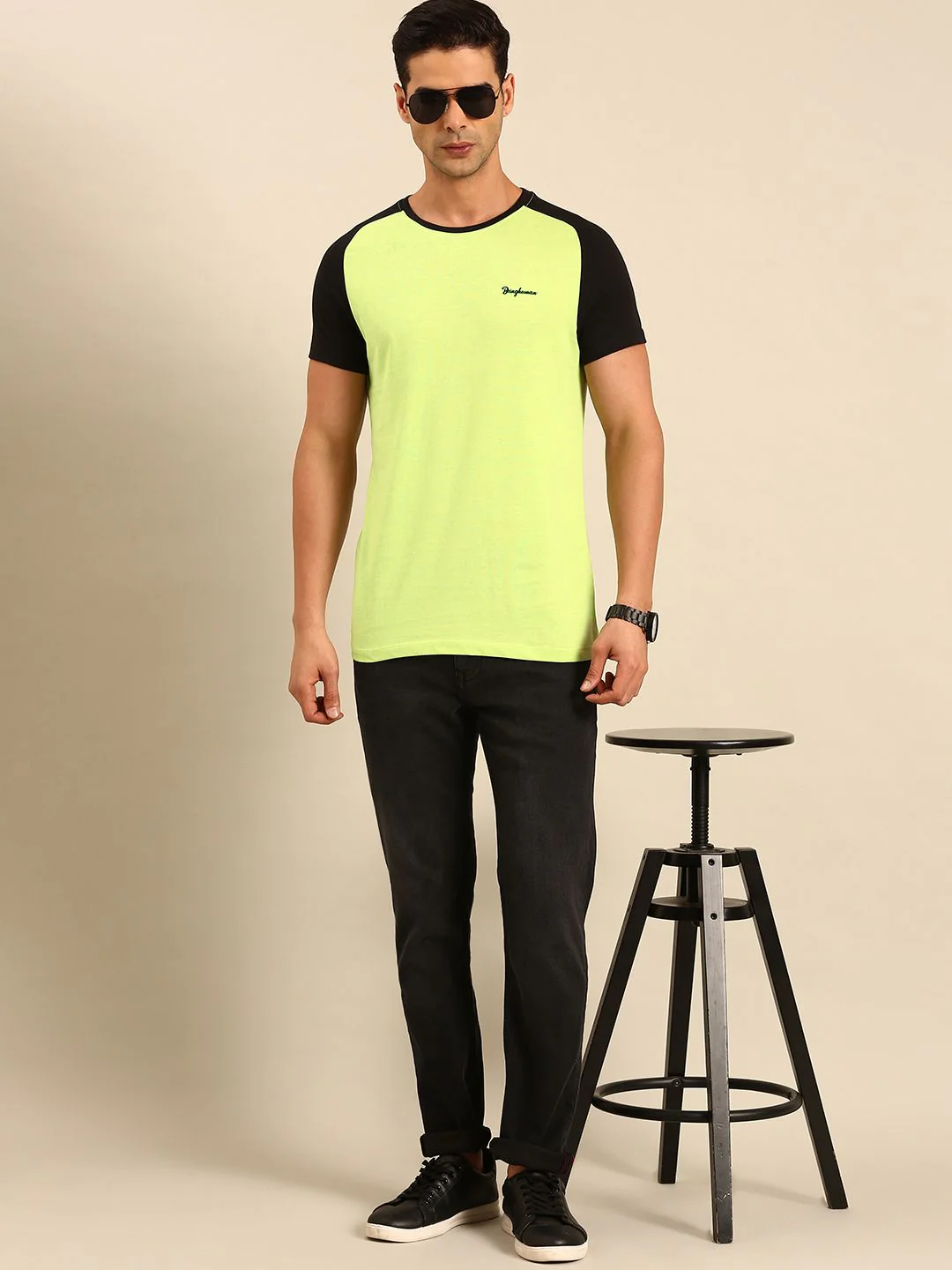 Being Human Pure Cotton Solid Casual T-shirt - Image 4