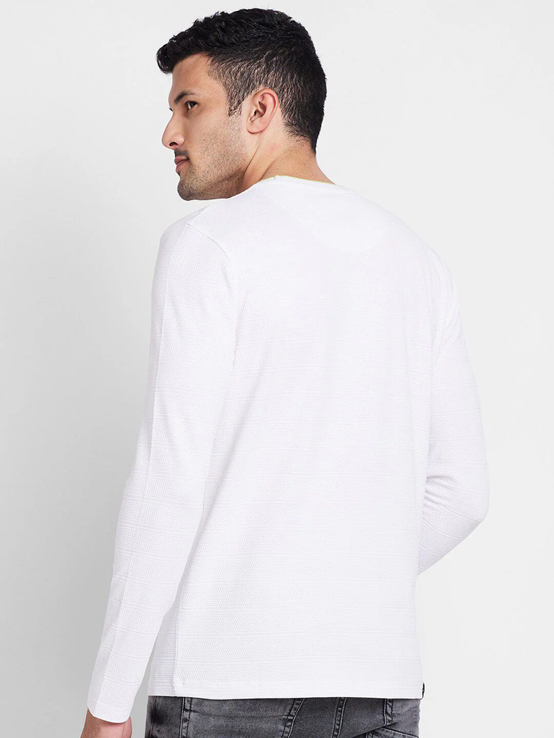 Being Human Self Design Round Neck Casual T-shirt - Image 5