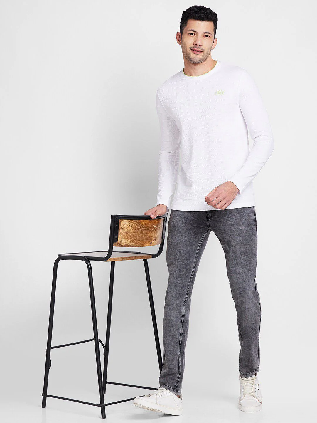 Being Human Self Design Round Neck Casual T-shirt - Image 6
