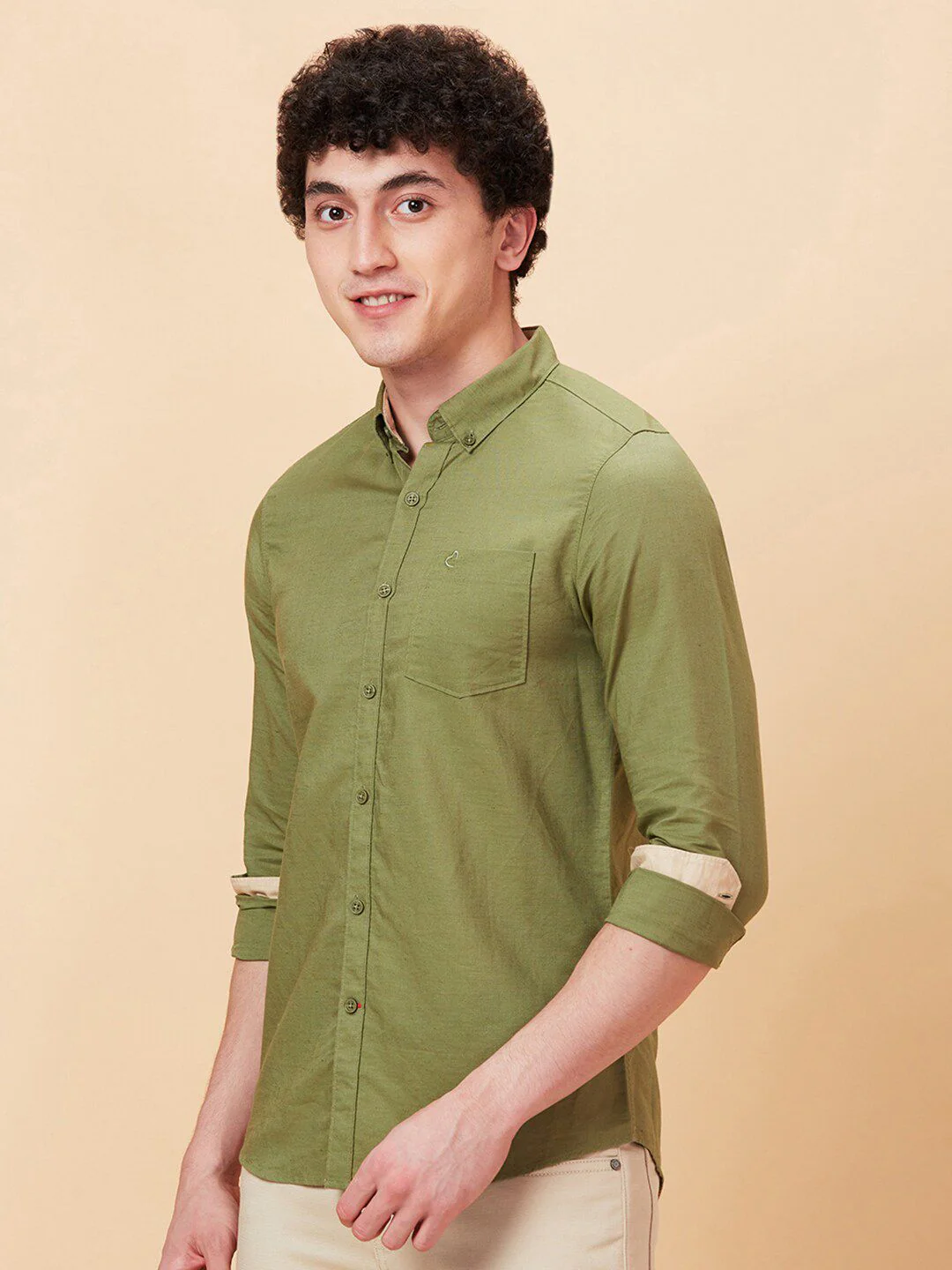Being Human Slim Fit Button-Down Collar Long Sleeves Casual Shirt - Image 3