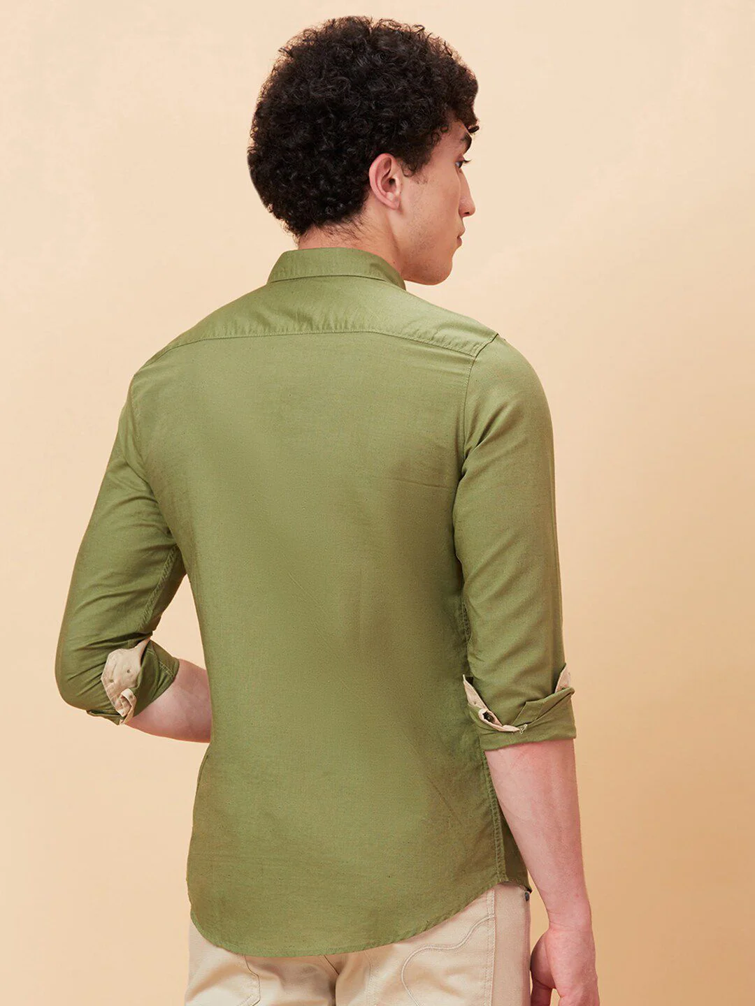 Being Human Slim Fit Button-Down Collar Long Sleeves Casual Shirt - Image 5