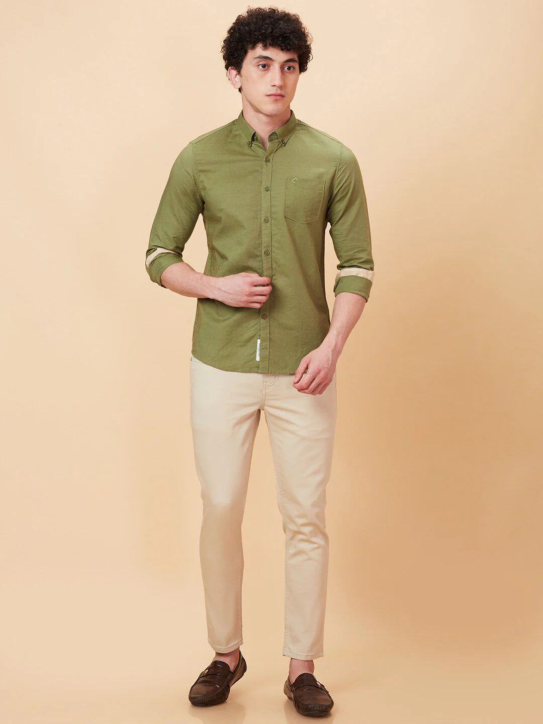 Being Human Slim Fit Button-Down Collar Long Sleeves Casual Shirt - Image 6