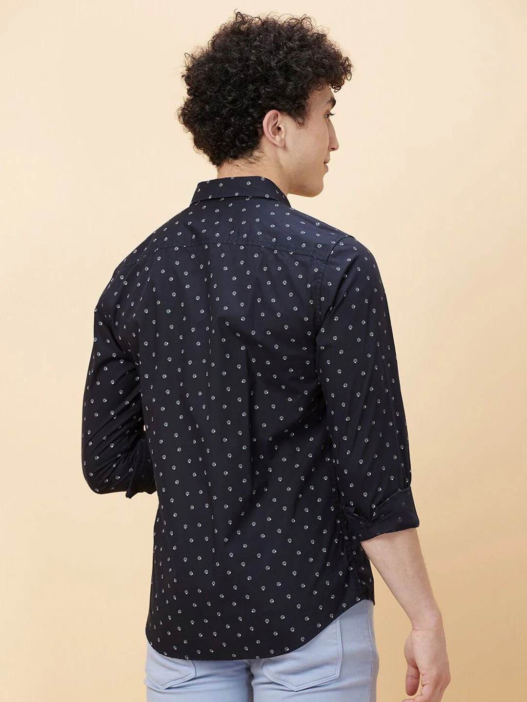 Being Human Slim Fit Opaque Printed Pure Cotton Casual Shirt - Image 5