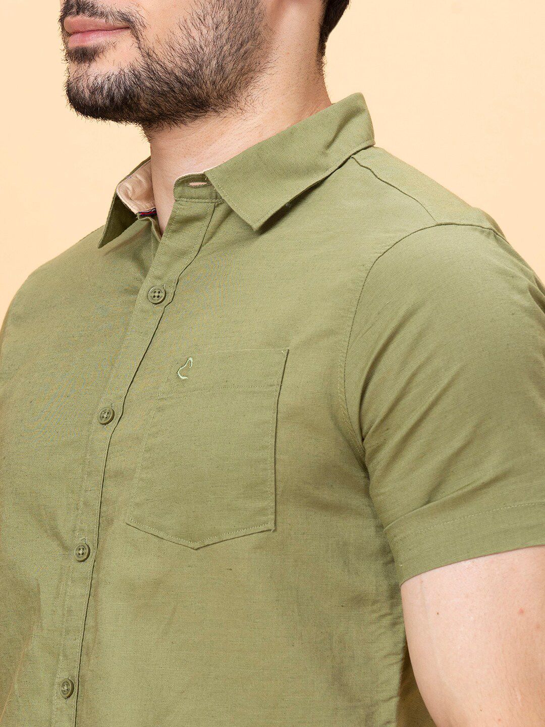 Being Human Slim Fit Spread Collar Short Sleeves Casual Shirt - Image 2