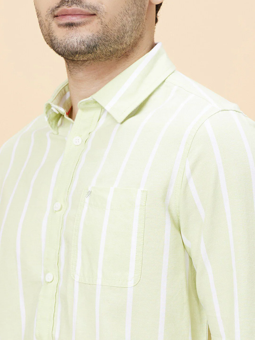 Being Human Slim Fit Striped Opaque Cotton Checked Casual Shirt - Image 2
