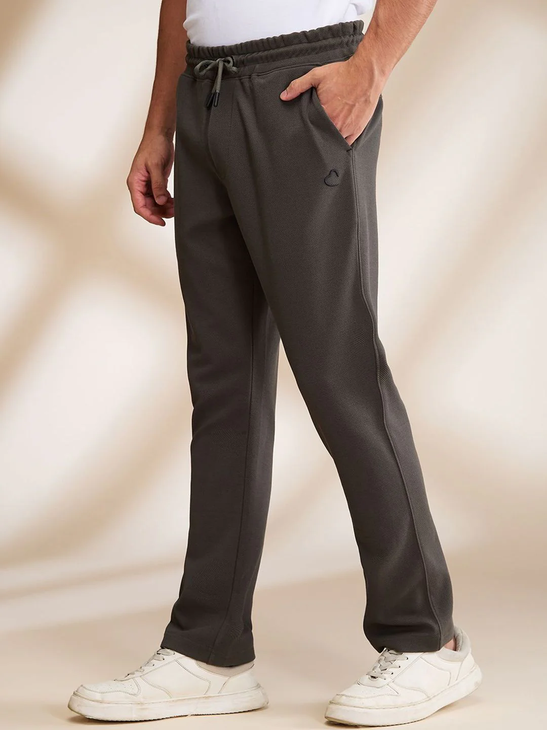 Being Human Solid Men Mid-Rise Track Pants - Image 2