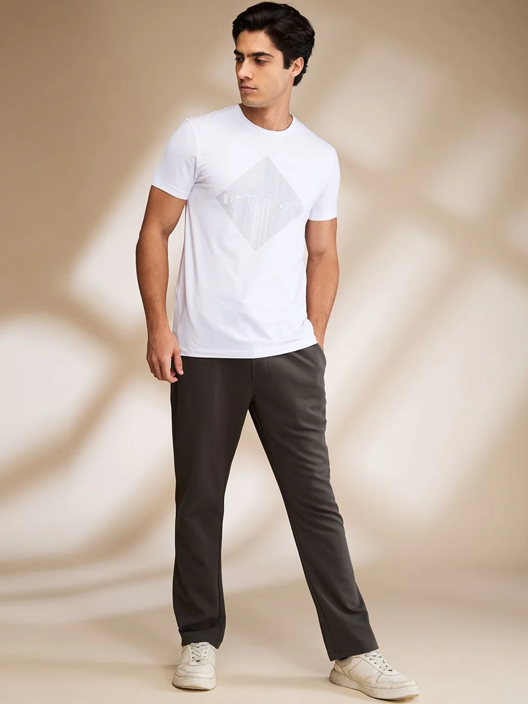 Being Human Solid Men Mid-Rise Track Pants - Image 5