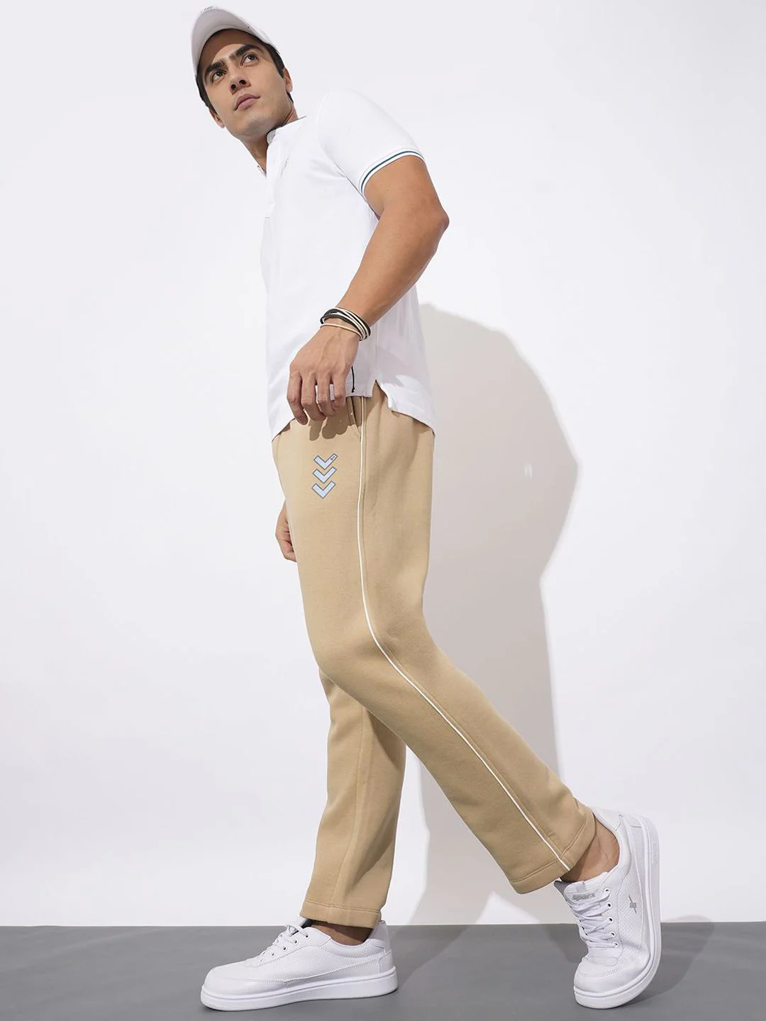 Being Human Solid Men Mid-Rise Track Pants - Image 5