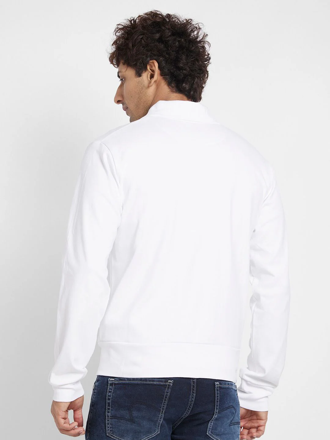Being Human Spread Collar Front Open Sweatshirt - Image 5