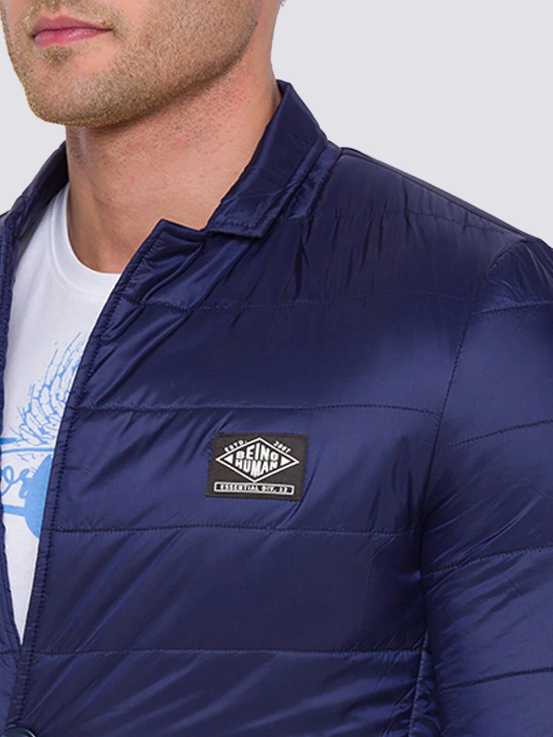 Being Human Spread Collar Padded Jacket - Image 2