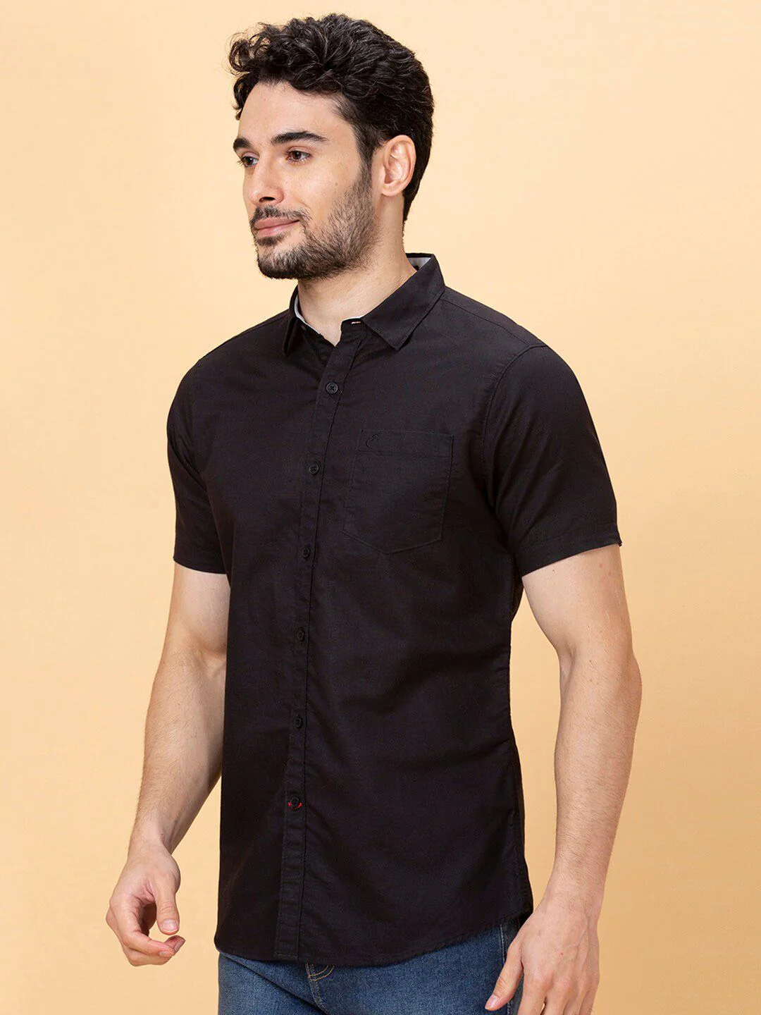 Being Human Spread Collar Slim Fit Cotton Casual Shirt - Image 3