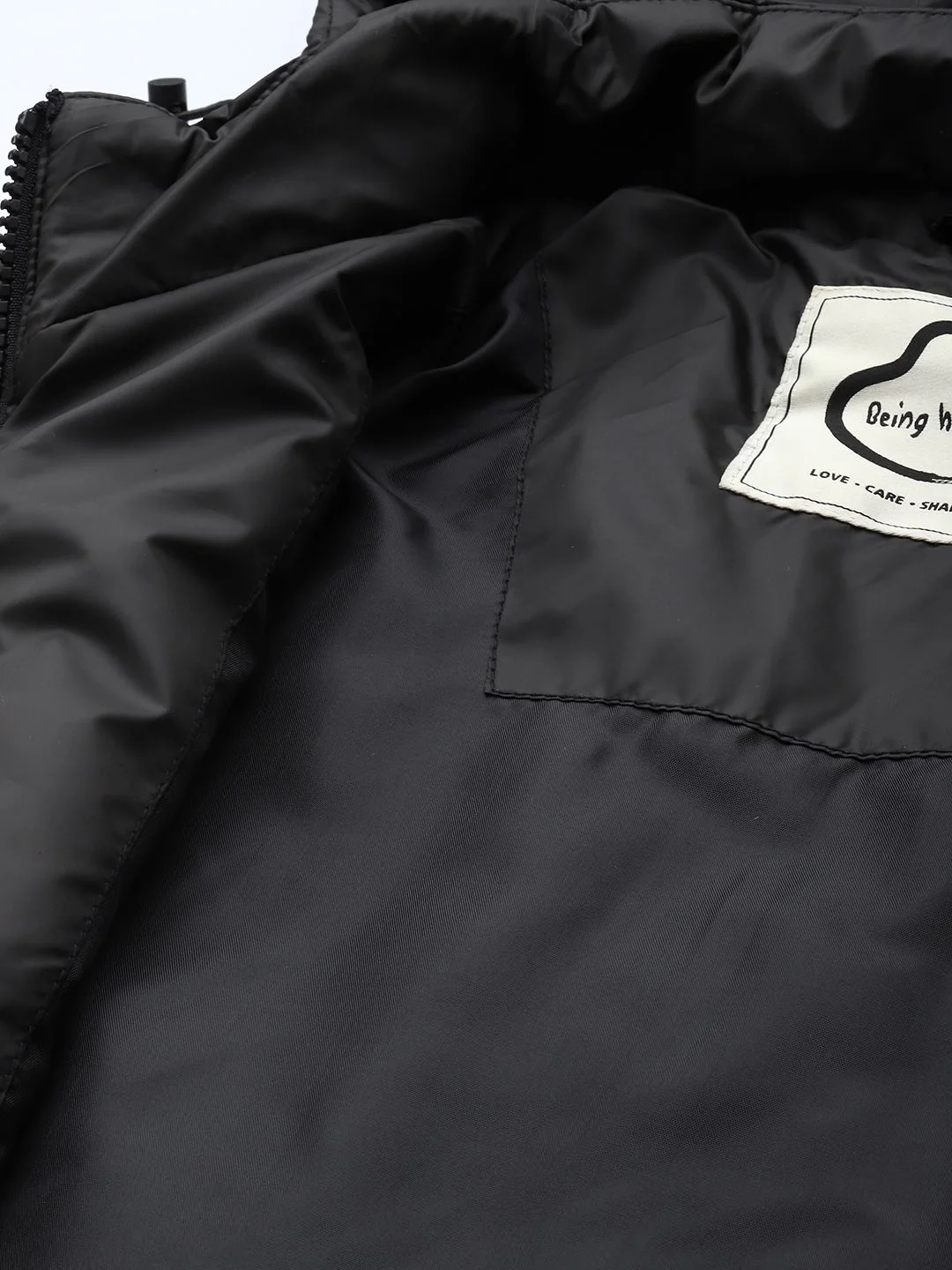 Being Human Striped Hooded Padded Jacket - Image 7