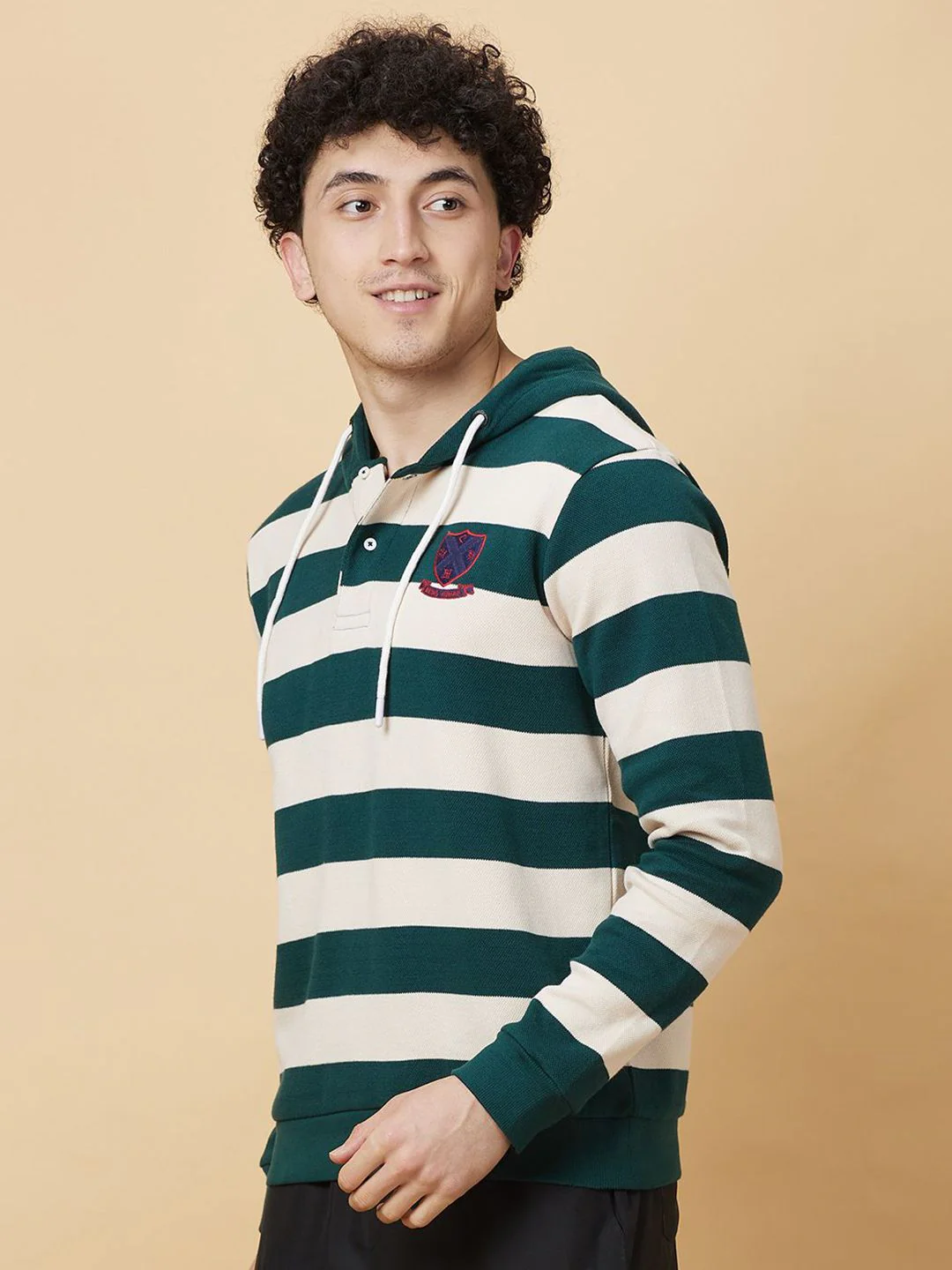 Being Human Striped Hooded Sweatshirt - Image 5