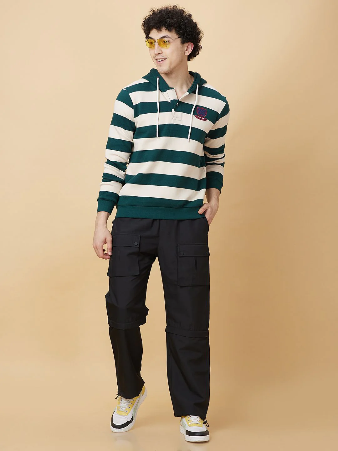 Being Human Striped Hooded Sweatshirt - Image 7