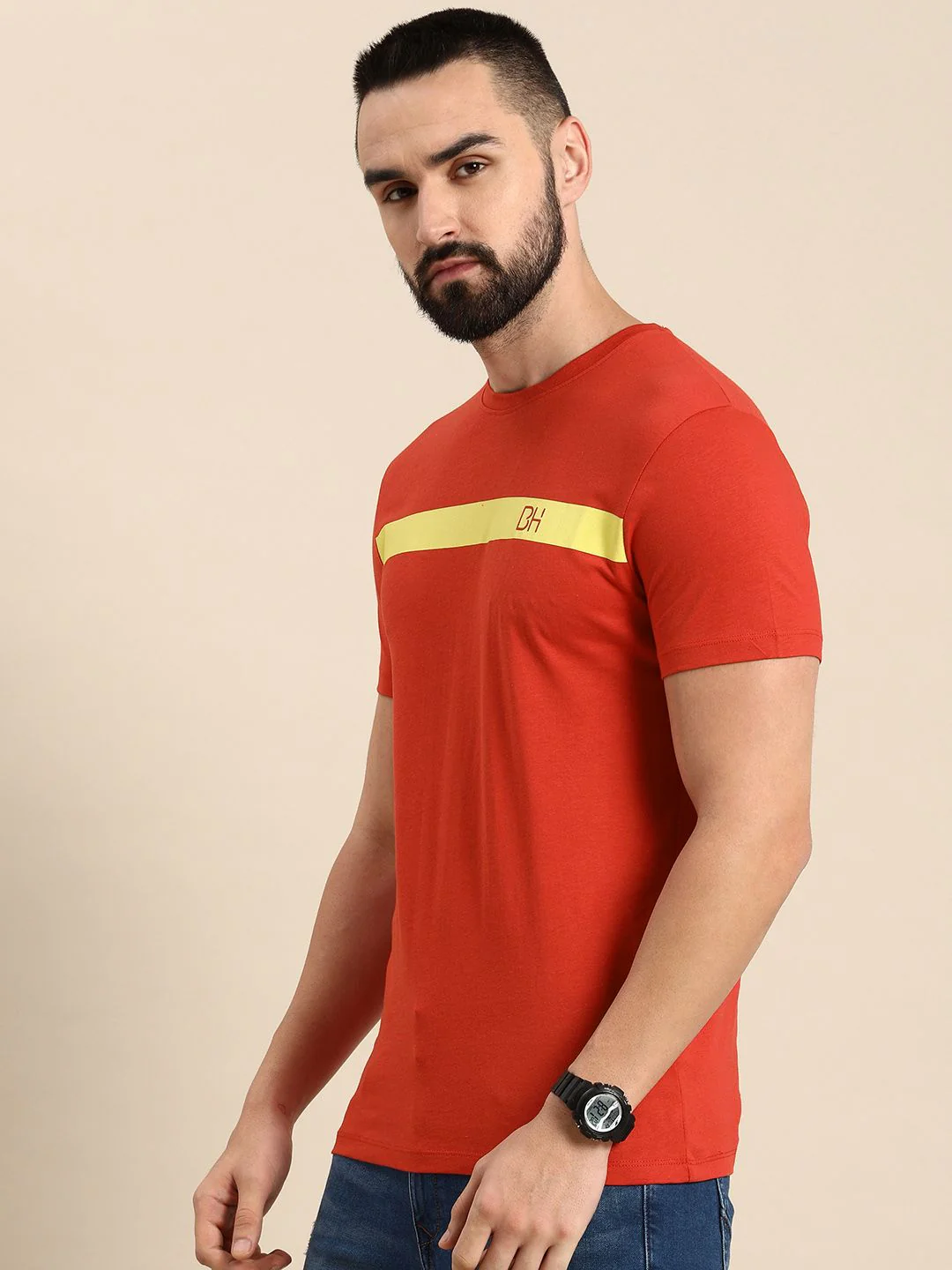 Being Human Striped Pure Cotton T-shirt - Image 3