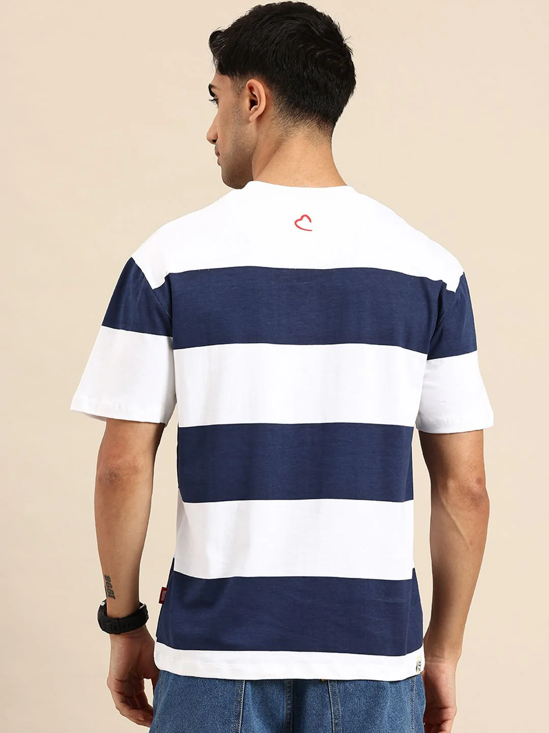 Being Human Striped Pure Cotton T-shirt - Image 5