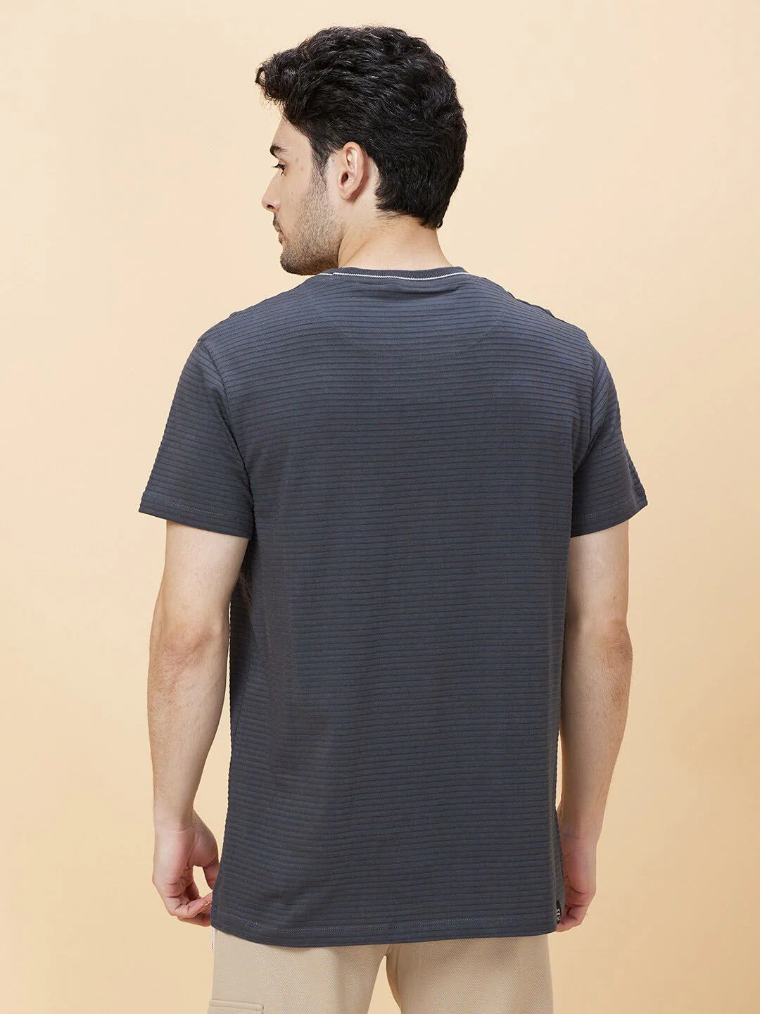 Being Human Striped Round Neck T-shirt - Image 5