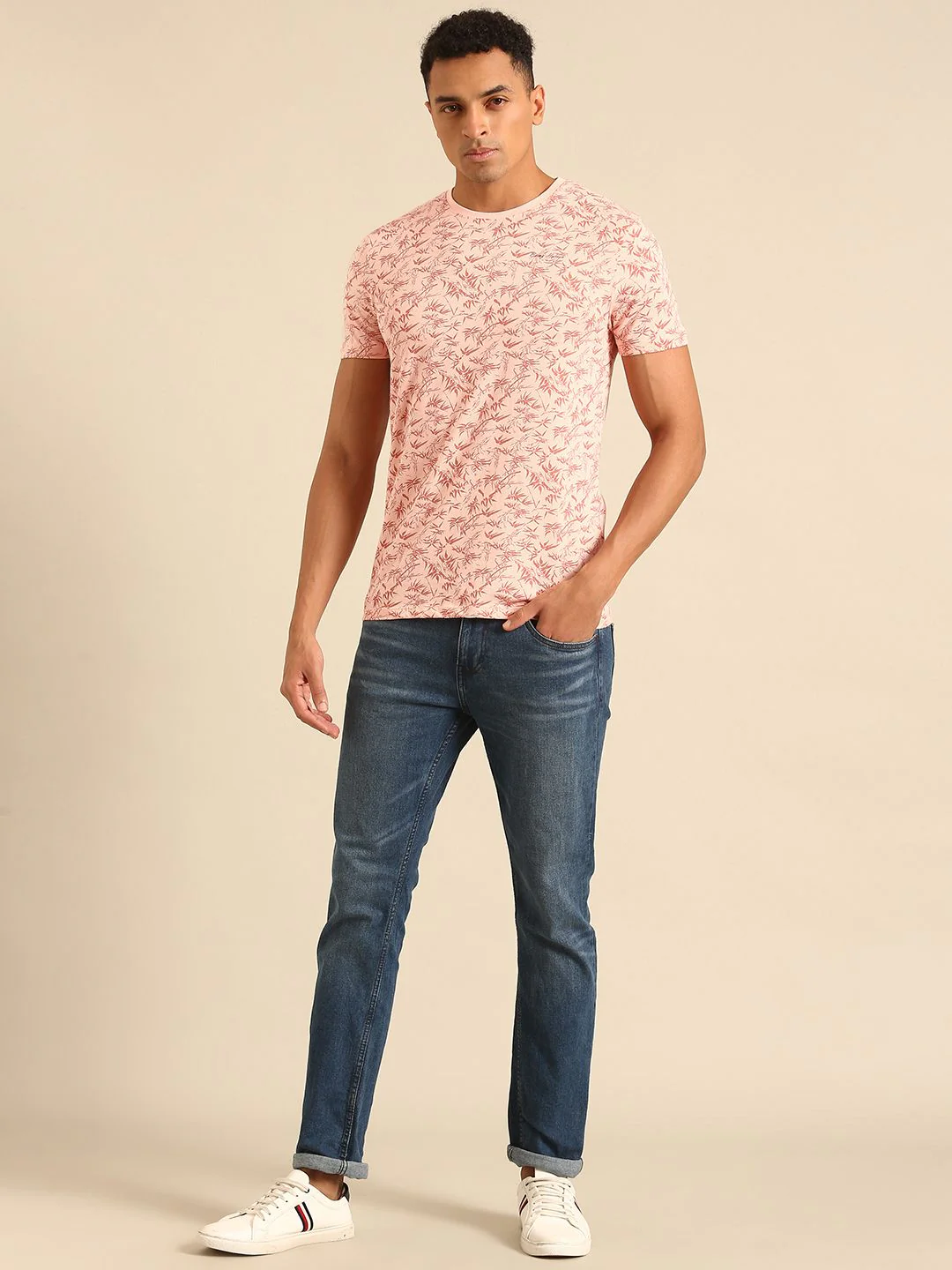 Being Human Tropical Printed Pure Cotton T-shirt - Image 4
