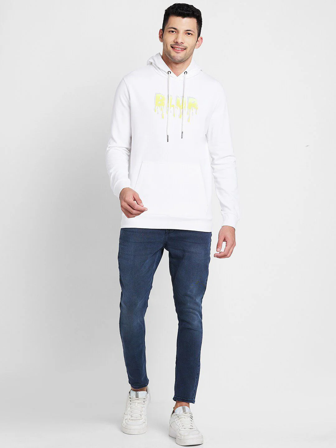 Being Human Typography Printed Hooded Cotton Pullover - Image 4