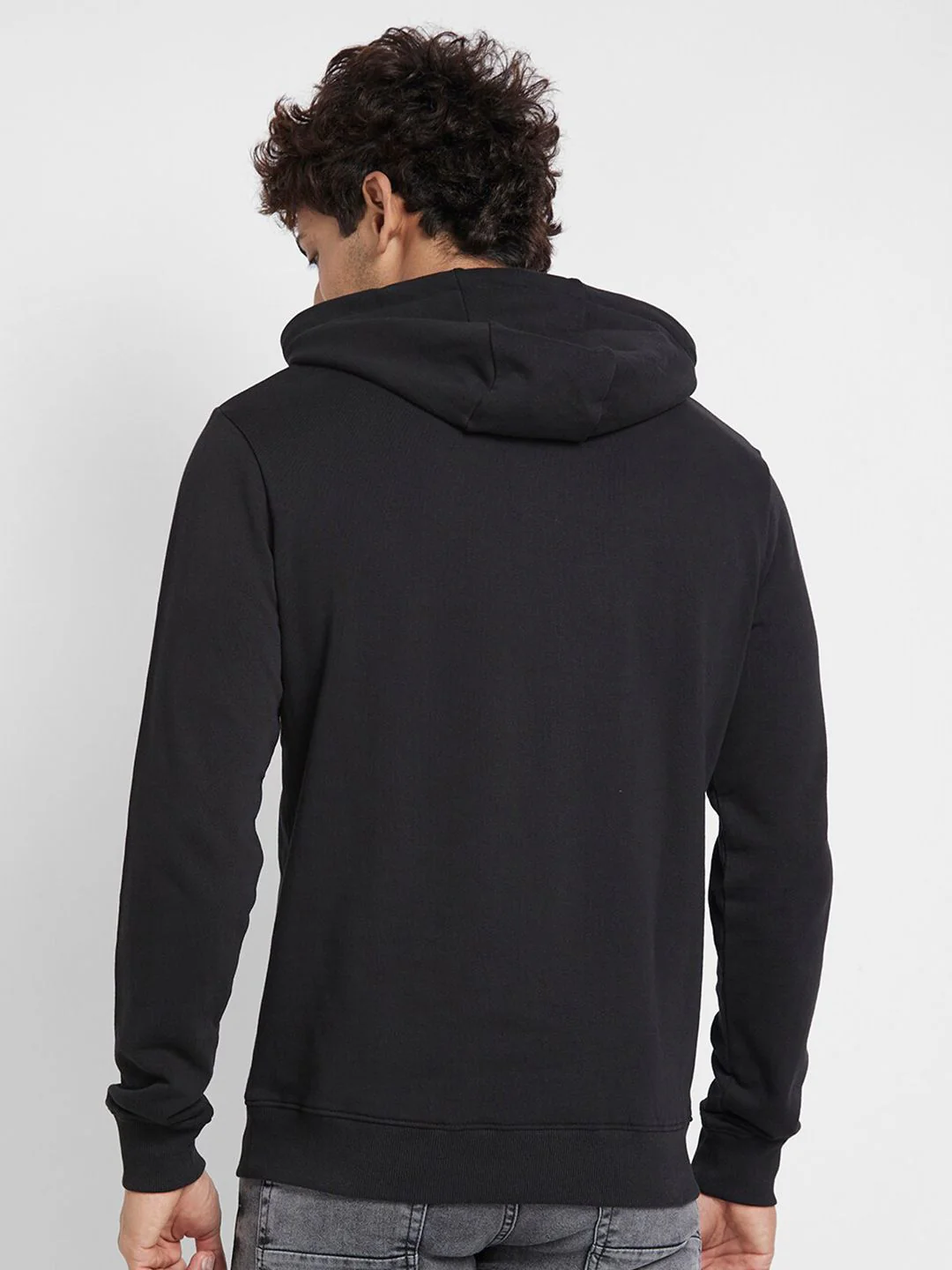 Being Human Typography Printed Hooded Cotton Pullover - Image 5