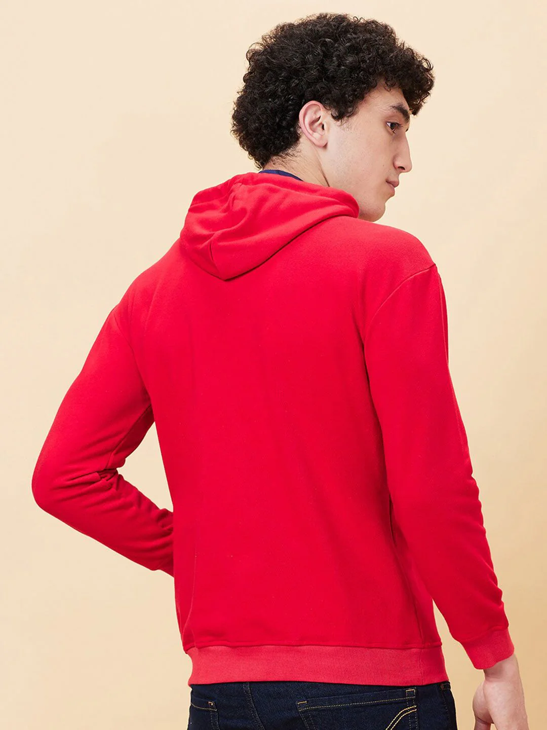 Being Human Typography Printed Long Sleeves Hooded Pullover - Image 3