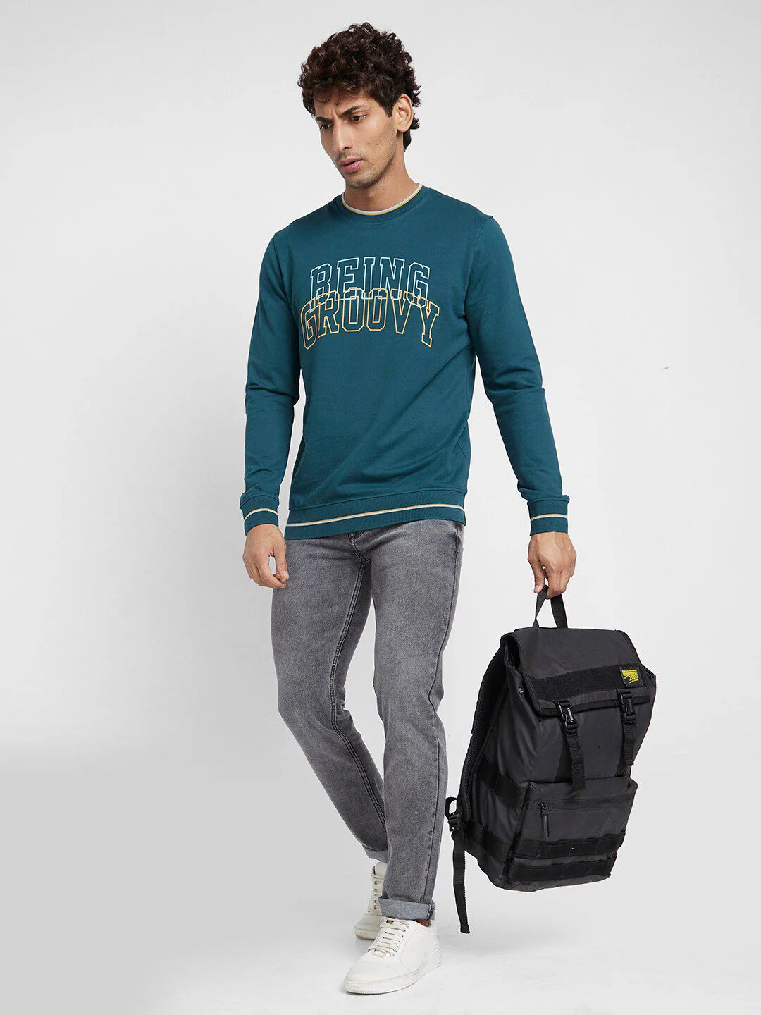 Being Human Typography Printed Pullover - Image 6