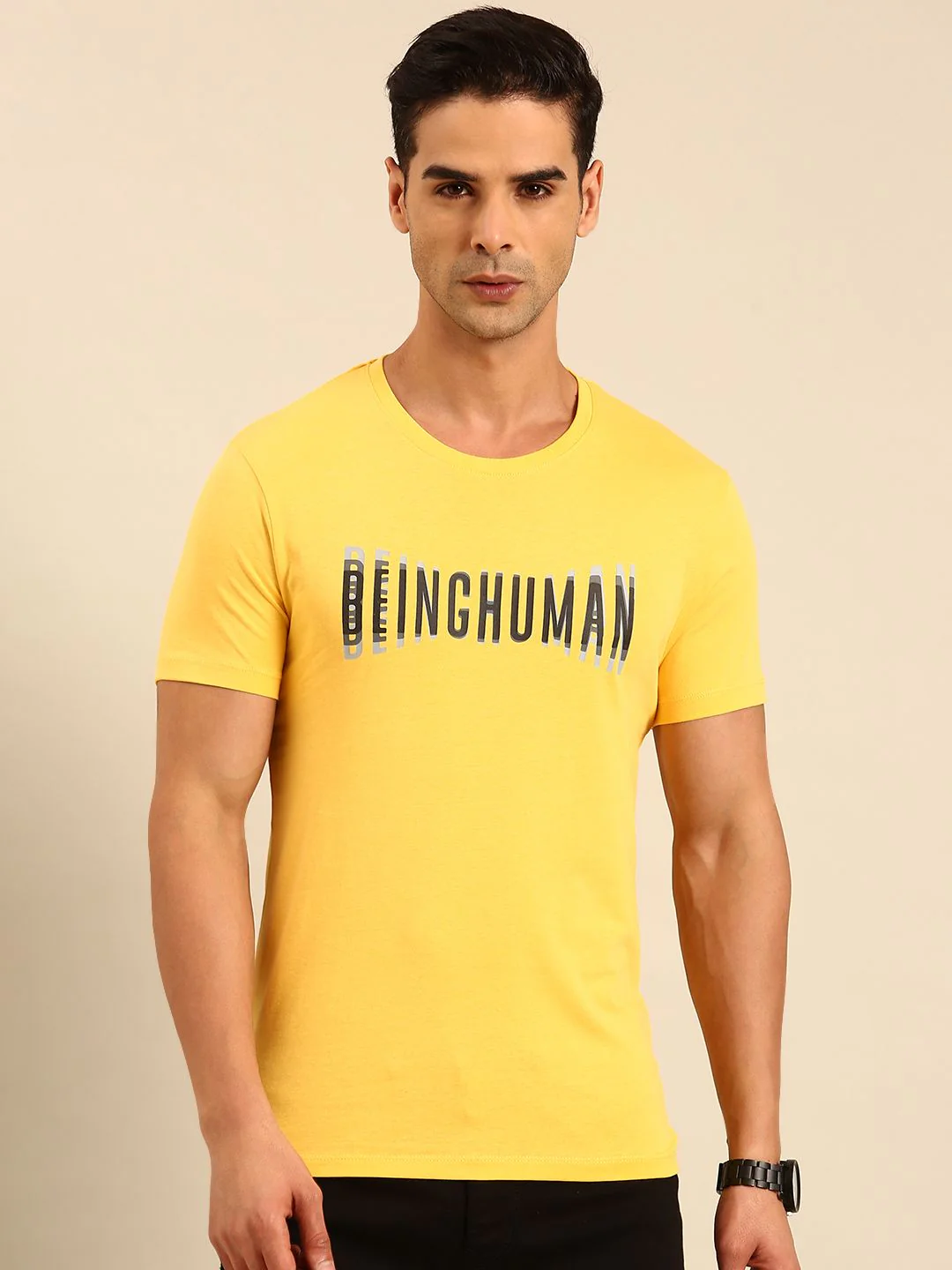 Being Human Typography Printed Pure Cotton T-shirt - Image 3