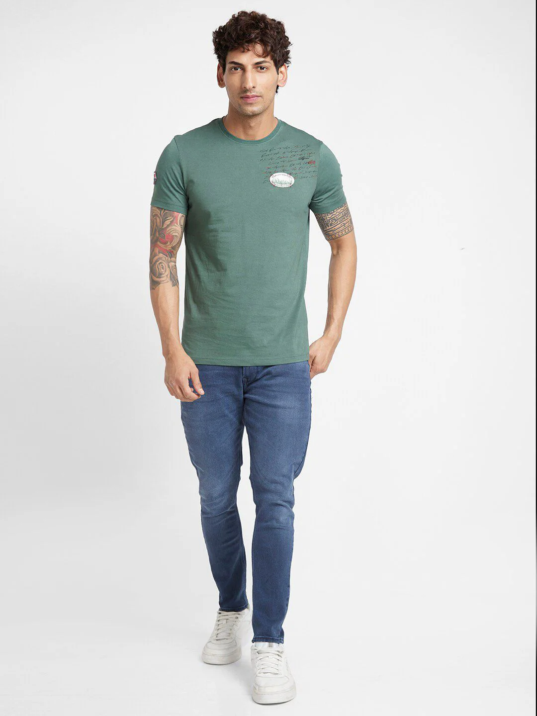 Being Human Typography Printed Regular Fit T-shirt - Image 4