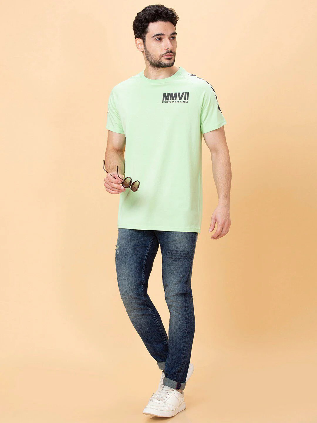 Being Human Typography Printed Round Neck Raglan Sleeves Pure Cotton T-shirt - Image 6