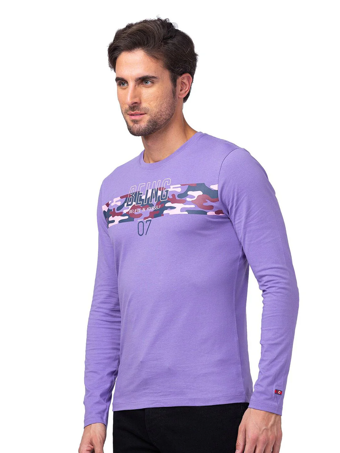 Being Human Typography Printed Round Neck Short Sleeves Pure Cotton T-shirt - Image 3