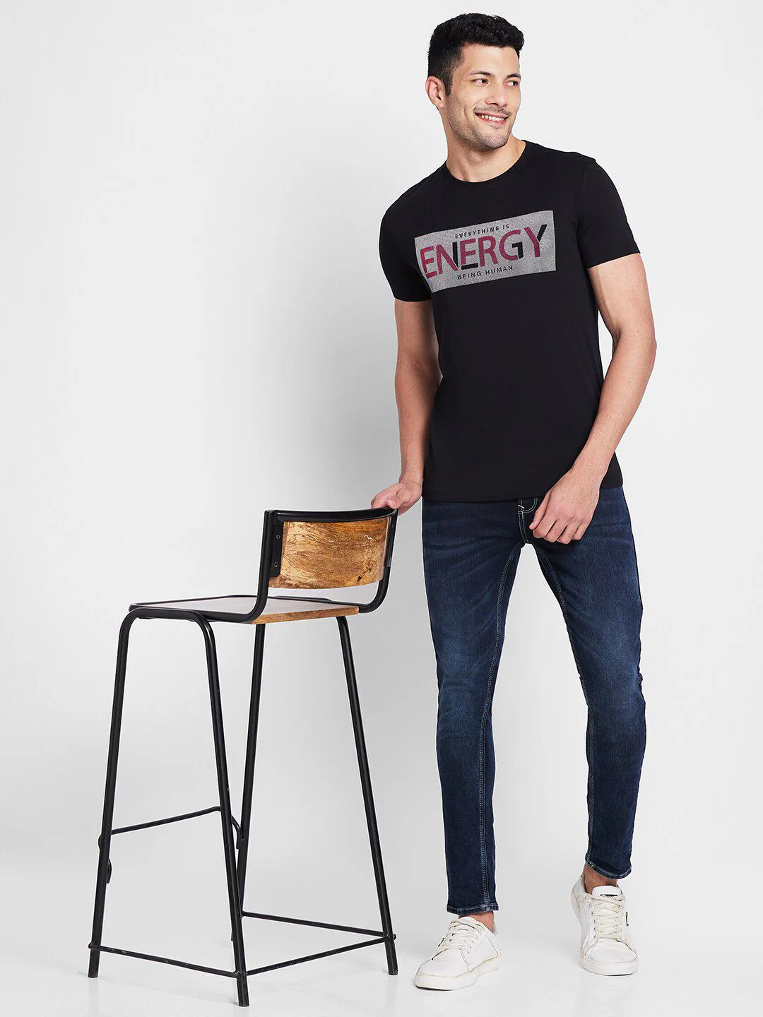 Being Human Typography Printed Round Neck T-shirt - Image 6