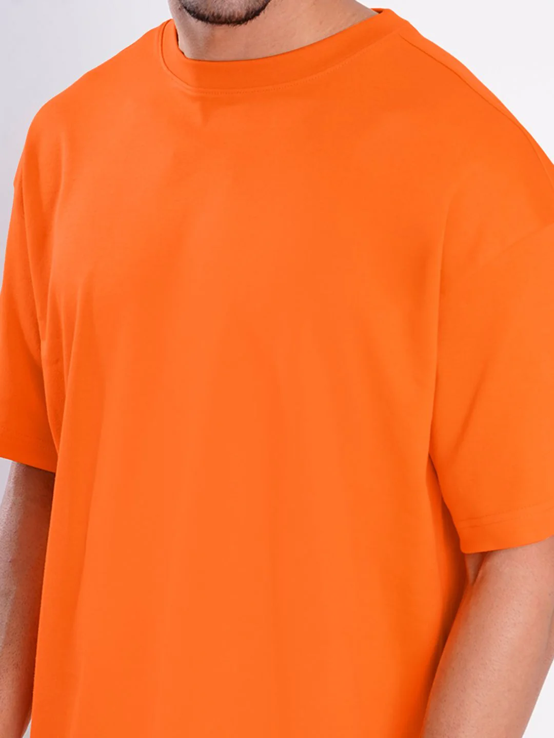 Bene Kleed Drop-Shoulder Sleeves Cotton Oversized T-shirt - Image 2