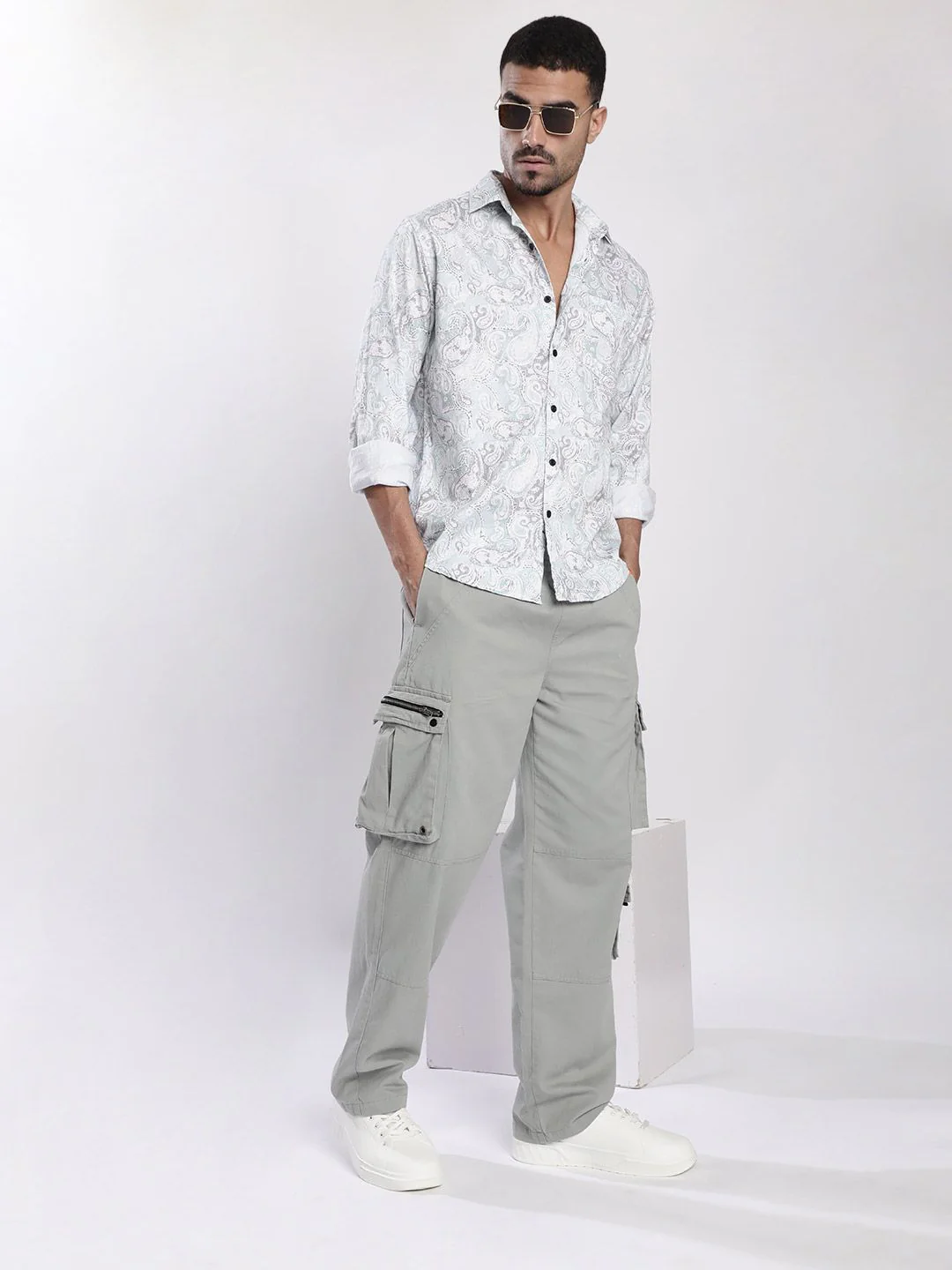 Bene Kleed Ethnic Motifs Printed Spread Collar Cotton Casual Shirt - Image 6