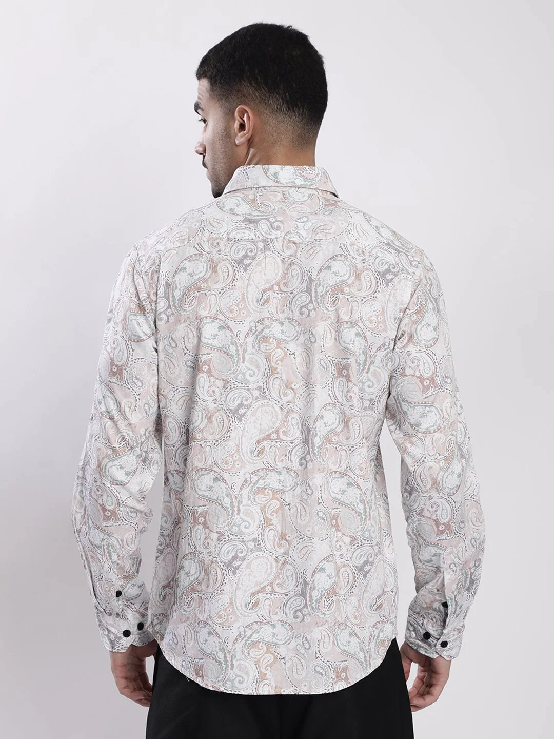 Bene Kleed Ethnic Motifs Spread Collar Cotton Regular Fit Casual Shirt - Image 4