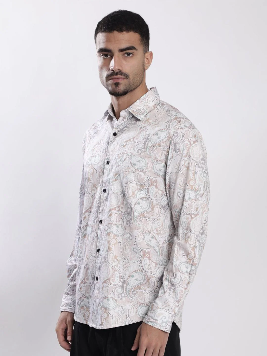 Bene Kleed Ethnic Motifs Spread Collar Cotton Regular Fit Casual Shirt - Image 5