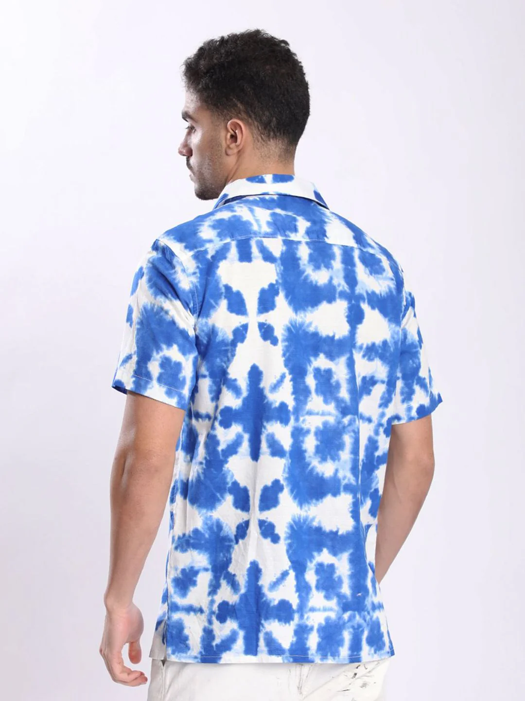 Bene Kleed Men Abstract Printed Cuban Collar Casual Shirt - Image 5