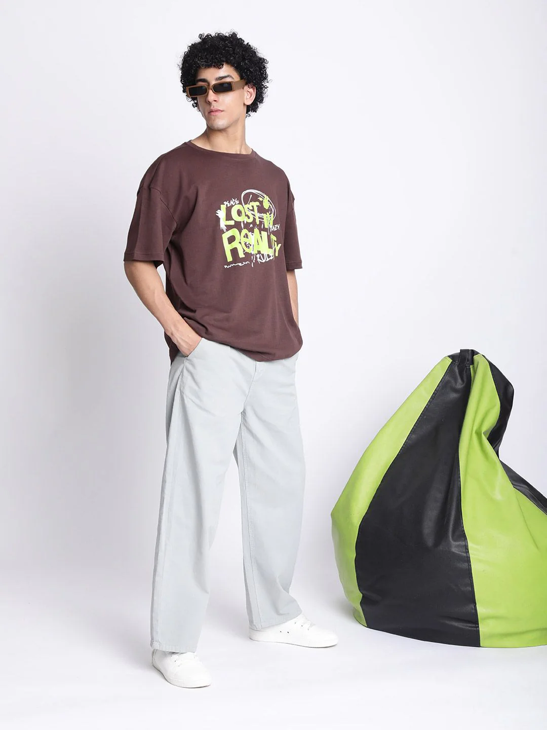 Bene Kleed Men Baggy Fit Pleated Chinos Trousers - Image 4