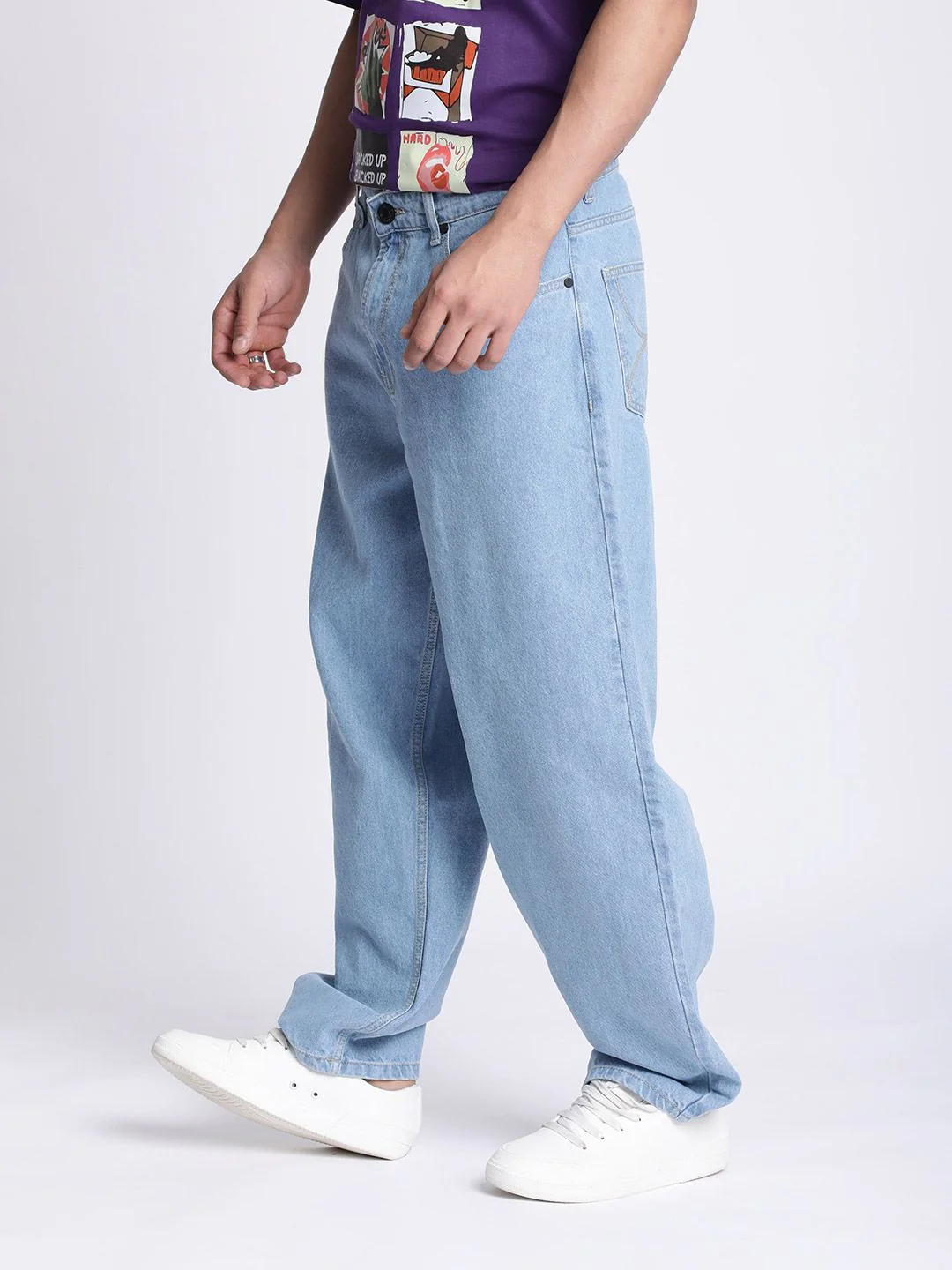 Bene Kleed Men Barrel fit High-Rise Jeans - Image 3