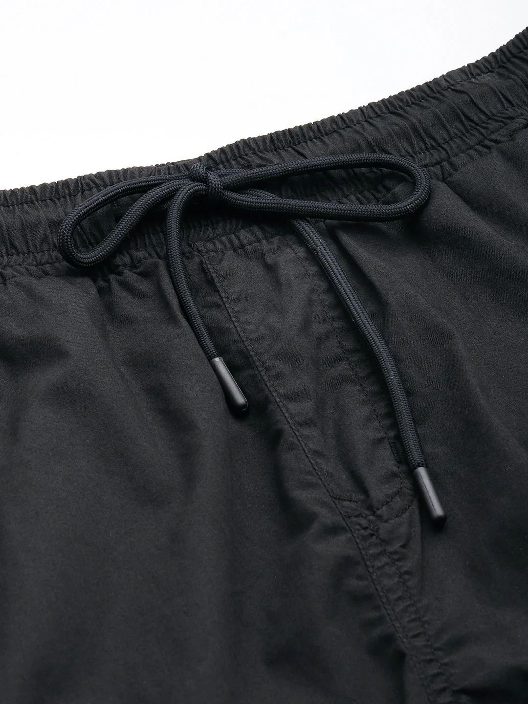Bene Kleed Men Black Parachute Fit Pure Cotton Cargos Trousers - Image 4