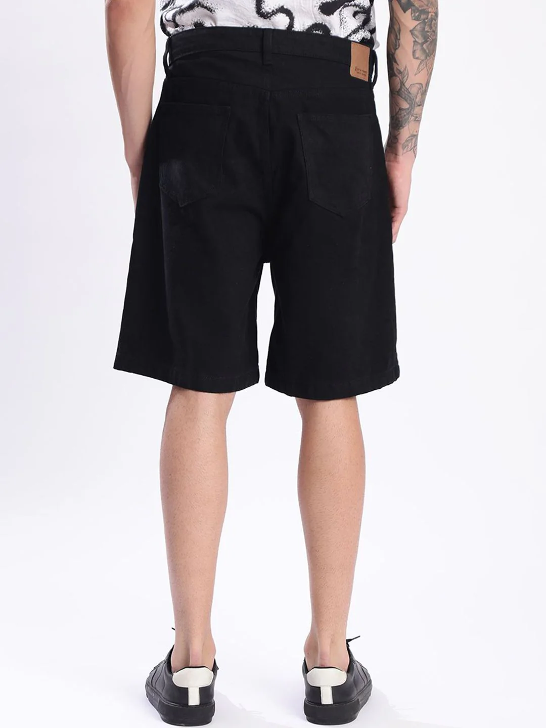 Bene Kleed Men Relax Fit Distressed Denim Shorts - Image 5