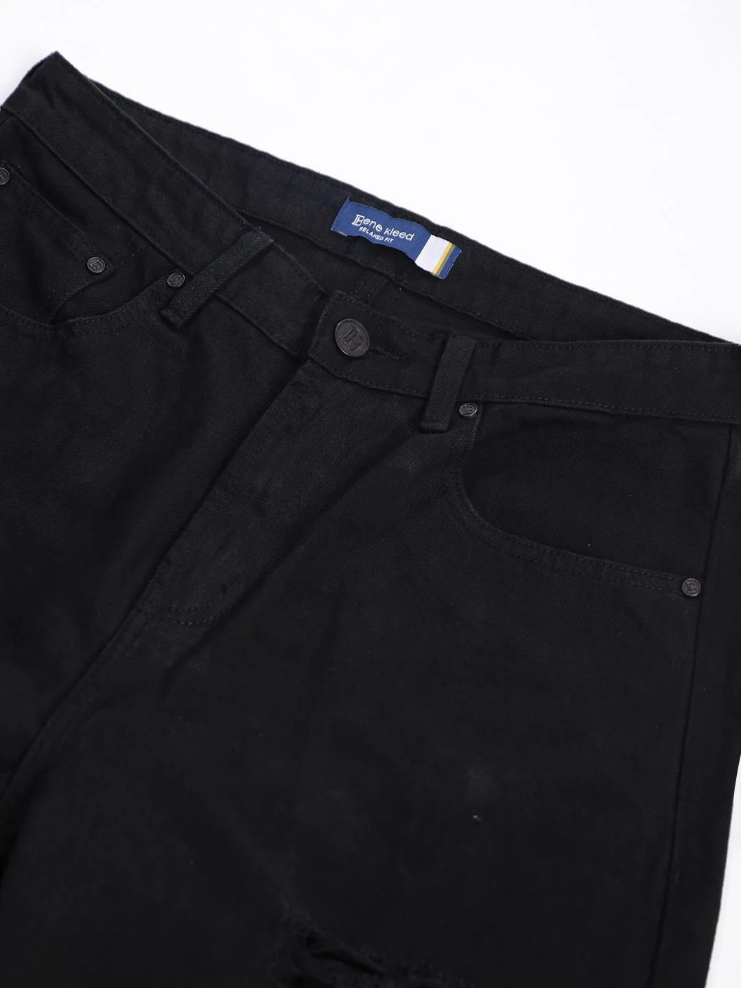 Bene Kleed Men Relax Fit Distressed Denim Shorts - Image 7