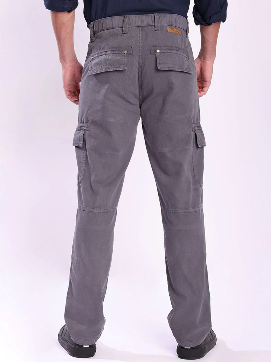 Bene Kleed Men Relaxed Fit Mid-Rise Pure Cotton Cargos Trouser - Image 5